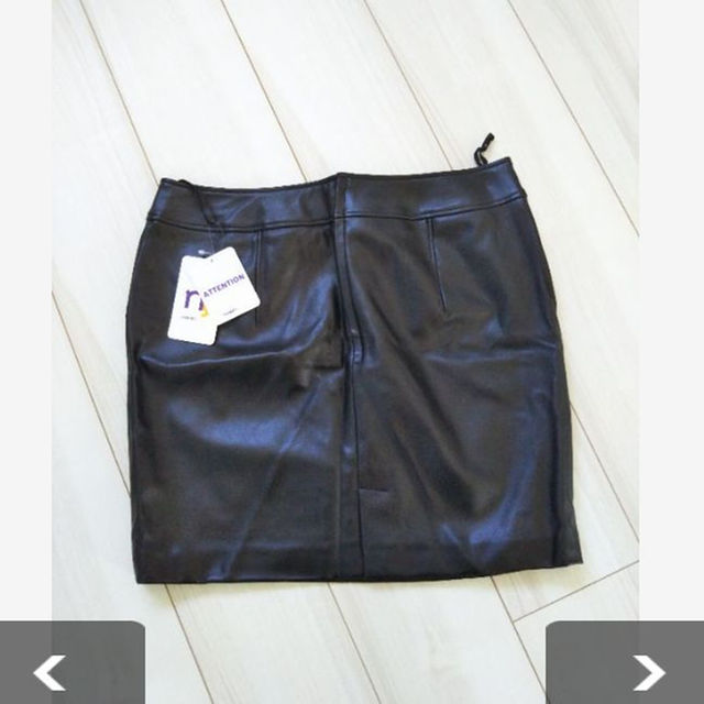 革レザースカート レディースのスカート(ミニスカート)の商品写真