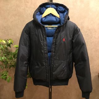 ポロラルフローレン(POLO RALPH LAUREN)の【美品】【人気】【ラルフローレン】ダウンジャケット L ネイビー ショート丈(ダウンジャケット)