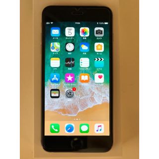 アイフォーン(iPhone)のiPhone6 Plus 128GB  スペースグレイ バッテリー交換済(スマートフォン本体)