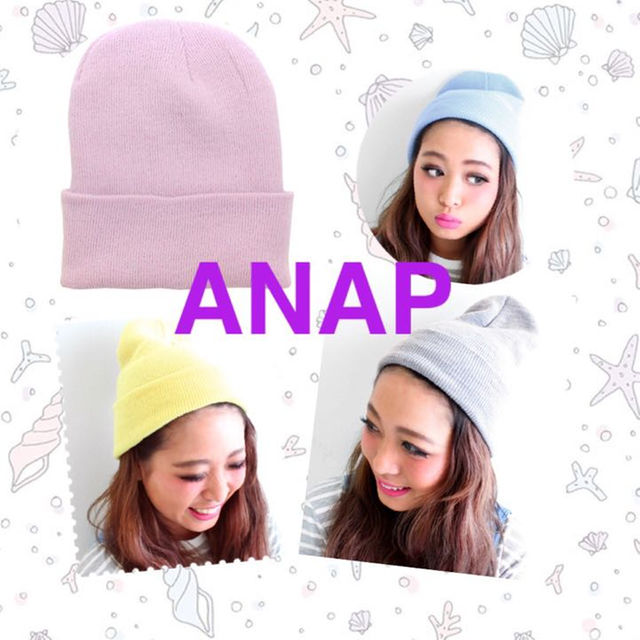 ANAP(アナップ)のANAP★パステルカラー ニット帽 レディースの帽子(その他)の商品写真