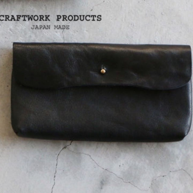 栃木レザー CRAFTWORK PRODUCTS 長財布 ブラック メンズのファッション小物(長財布)の商品写真