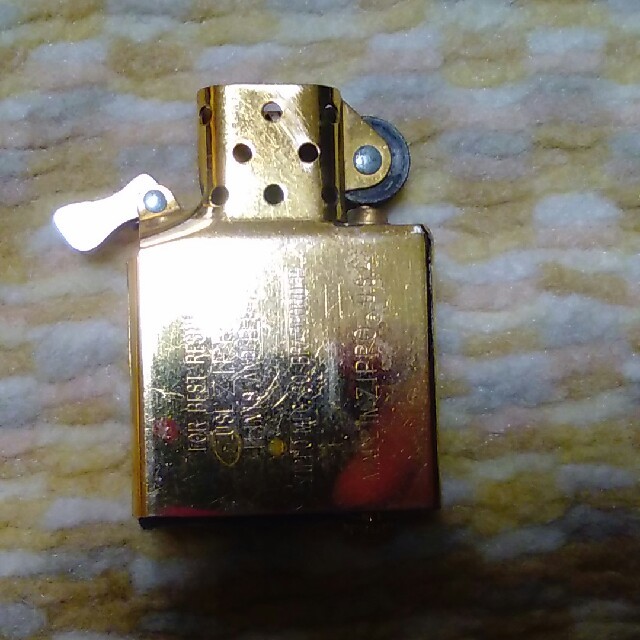 ZIPPO(ジッポー)のZIPPO  オイルライター　ゴールド メンズのファッション小物(タバコグッズ)の商品写真