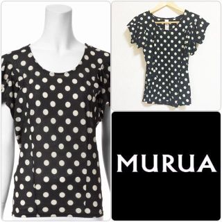 ムルーア(MURUA)のMURUA♡ドットトップス(カットソー(半袖/袖なし))