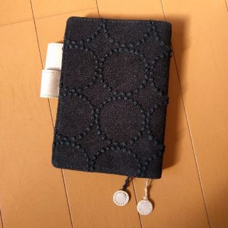 ミナペルホネン(mina perhonen)の【未使用・美品♪】ほぼ日手帳カバー　オリジナル　ミナペルホネン　黒(手帳)