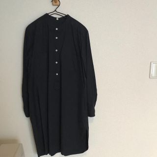 ムジルシリョウヒン(MUJI (無印良品))のMUJILABO ノーカラー シャツワンピ(ひざ丈ワンピース)