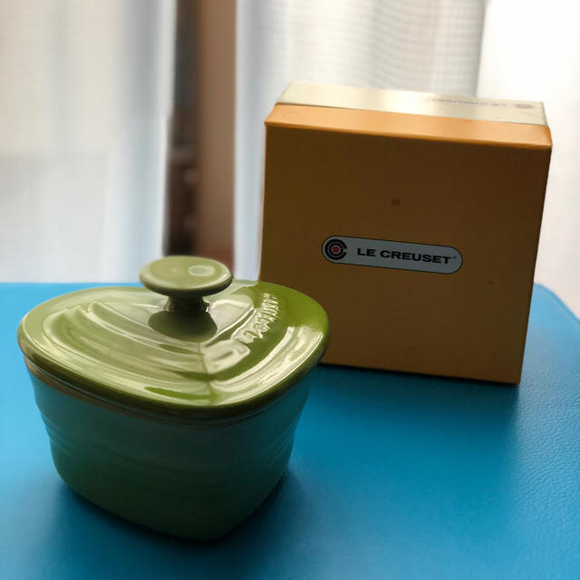 LE CREUSET(ルクルーゼ)のル・クルーゼ ミニココット グリーン インテリア/住まい/日用品のキッチン/食器(食器)の商品写真