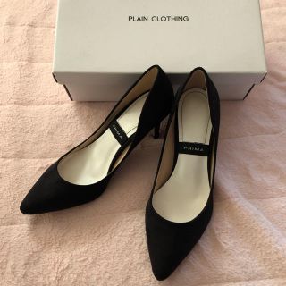 プレーンクロージング(PLAIN CLOTHING)の専用//新品★PLAIN CLOTHING パンプス 黒 スエード調(ハイヒール/パンプス)