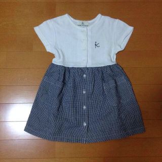 クミキョク(kumikyoku（組曲）)の子供服♡ギンガムチェックワンピ(ひざ丈ワンピース)