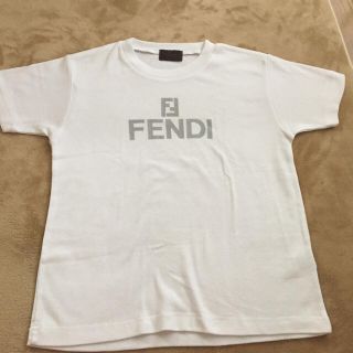 フェンディ　FENDI 白Tシャツ　ロゴTシャツ