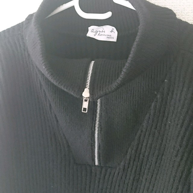 agnes b. ジップアップニット