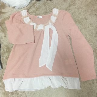 アクシーズファム(axes femme)の専用 ピンクリボンプルオーバー フリルスカート(ニット/セーター)