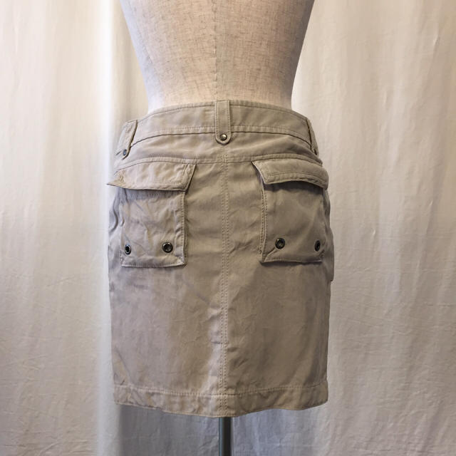 Michael Kors(マイケルコース)の着用回数少なめ！MICHALE KORS ヘリンボーンミリタリー風スカート レディースのスカート(ミニスカート)の商品写真