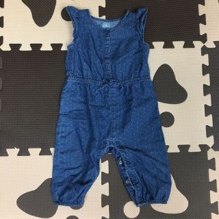 ベビーギャップ(babyGAP)の【a❣️様専用】【美品】baby GAP デニム調水玉サロペット(カバーオール)