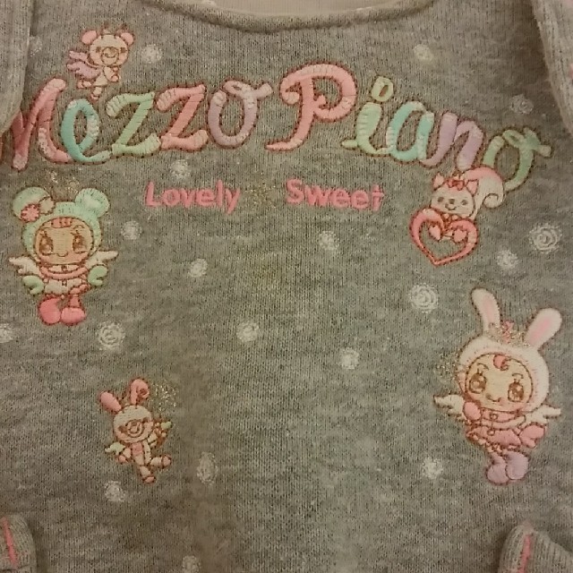 mezzo piano(メゾピアノ)のメゾピアノ☆ジャンスカ☆美品☆90 キッズ/ベビー/マタニティのキッズ服女の子用(90cm~)(その他)の商品写真