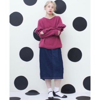 ドットアンドストライプスチャイルドウーマン(Dot&Stripes CHILDWOMAN)のドットアンドストライプス ちびフリルニット ☆(ニット/セーター)