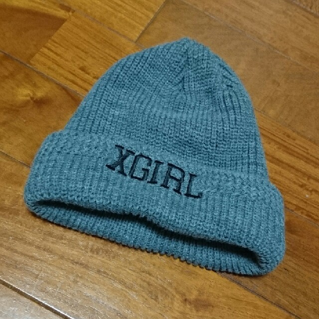 X-girl(エックスガール)のx-girl ニット帽 レディースの帽子(ニット帽/ビーニー)の商品写真