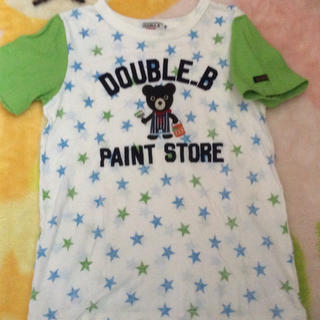 ダブルビー(DOUBLE.B)のダブルB  星柄ティシャツ  130(Tシャツ/カットソー)