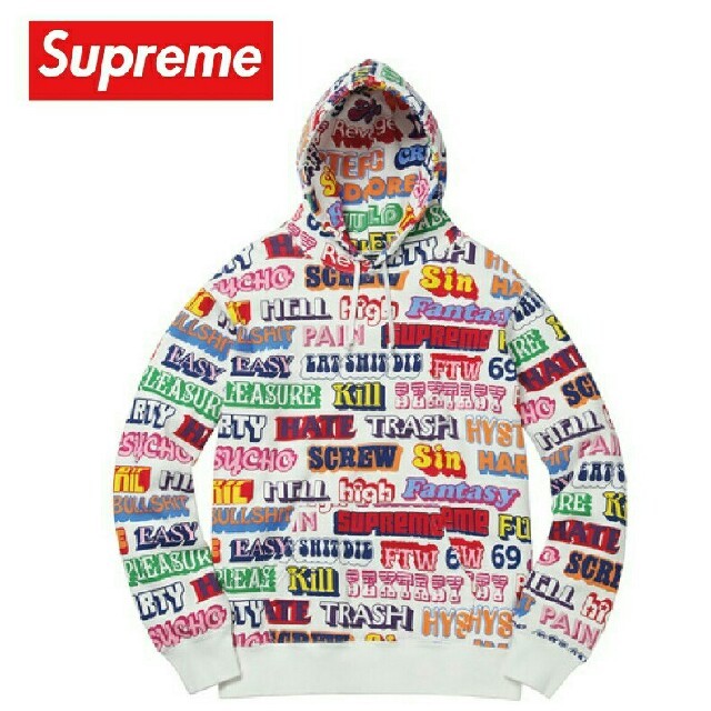 パーカーSupreme&Hyesteric Glamour【L】