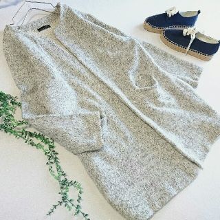 ザラ(ZARA)のZARA  W&B *起毛 コーディガン風カーデ*(ニットコート)