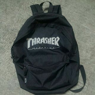 スラッシャー(THRASHER)のThrasher ロゴ リュック ブラック(リュック/バックパック)