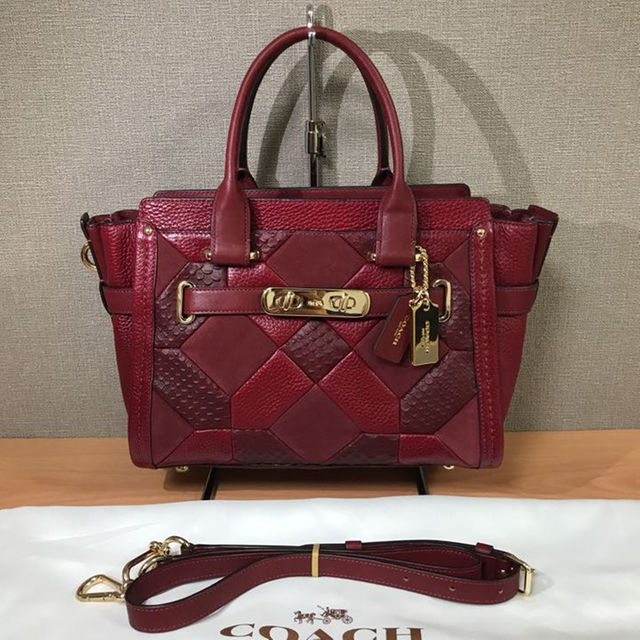 COACH   超美品 coach コーチ パッチワーク レザー 2way バッグ