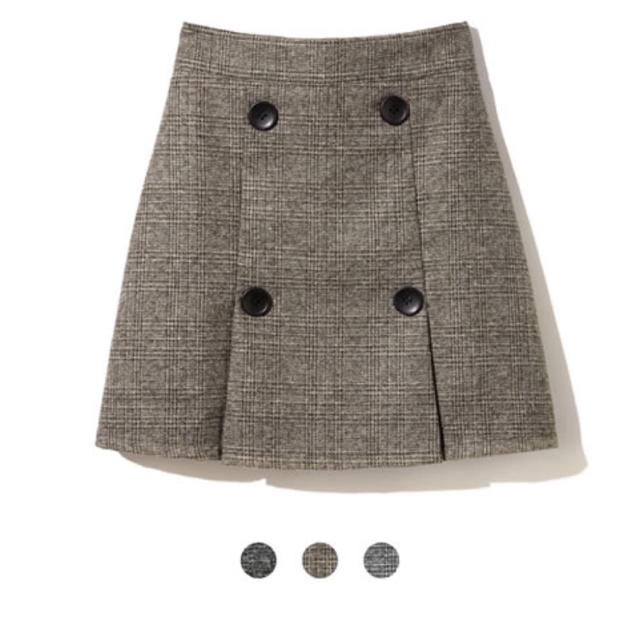 GRL(グレイル)のGRL  グレンチェックダブルボタンスカート レディースのスカート(ミニスカート)の商品写真