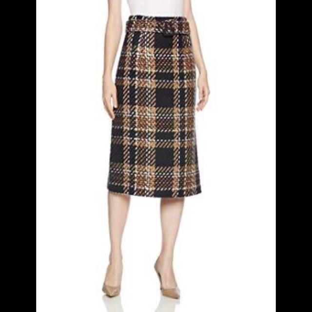 Mila Owen(ミラオーウェン)のmilaowen  ベルト付きタイトスカート 本日限定値下げ レディースのスカート(ひざ丈スカート)の商品写真