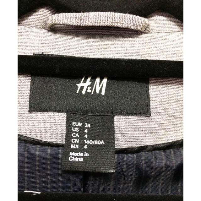 H&M(エイチアンドエム)の美品☆ジャケット color：グレー h&m レディースのジャケット/アウター(その他)の商品写真