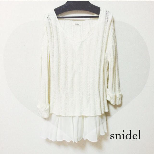 SNIDEL(スナイデル)のプリーツコンビニットワンピース レディースのワンピース(ミニワンピース)の商品写真