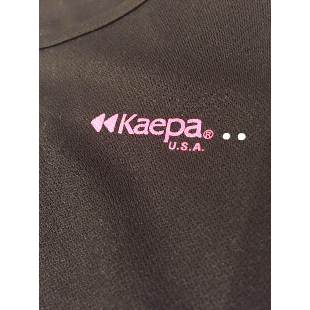 Kappa(カッパ)のkappa カッパ のトップス 黒 ブラック Lサイズ相当 スポーツ/アウトドアのトレーニング/エクササイズ(ヨガ)の商品写真