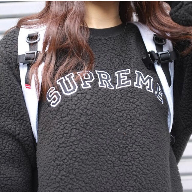 Supreme(シュプリーム)の【ynさん専用】Supreme Polartec フリース クルーネック 黒 L メンズのトップス(スウェット)の商品写真