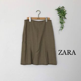 ザラ(ZARA)のZARA  麻のマーメードタイトスカート(ひざ丈スカート)