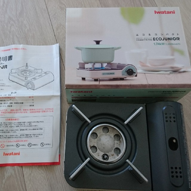 Iwatani(イワタニ)の【used品】エコジュニア イワタニ カセットフー カセットコンロ  スポーツ/アウトドアのアウトドア(ストーブ/コンロ)の商品写真