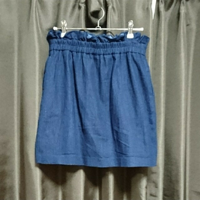 dazzlin(ダズリン)のダズリン　ラウンドフリル デニムスカート レディースのスカート(ミニスカート)の商品写真