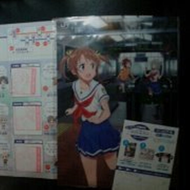 JR東日本×ハイスクール・フリート スタンプラリー クリアファイル全印台紙ハガキ エンタメ/ホビーのアニメグッズ(クリアファイル)の商品写真