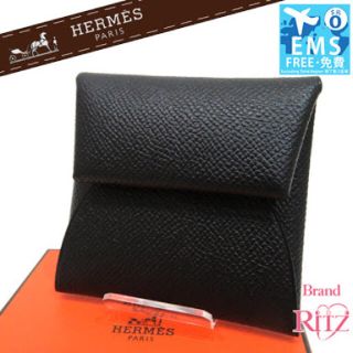 エルメス(Hermes)のエルメス HERMES  バスティア 小銭入れ コインケース ブラック 送料込♡(コインケース/小銭入れ)