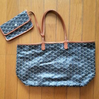 ゴヤール(GOYARD)のゴヤール　トートバッグ　サンルイPM ブラウン×ブラック(トートバッグ)