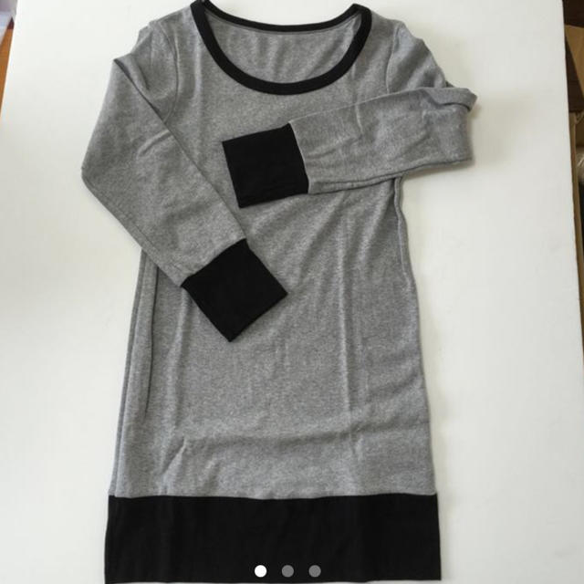 ニッセン(ニッセン)の4023 ロングＴシャツ  M レディースのトップス(Tシャツ(長袖/七分))の商品写真