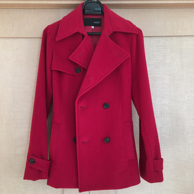 OZOC(オゾック)のOZOC コート 赤 レディースのジャケット/アウター(ピーコート)の商品写真