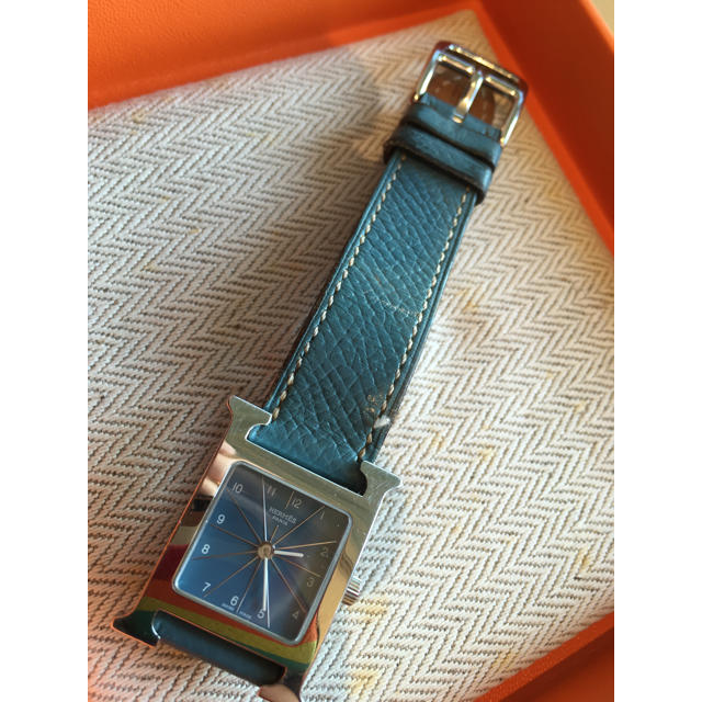 結婚祝い Hermes - ブルージーン Hベルト腕時計 【中古】HERMES 腕時計