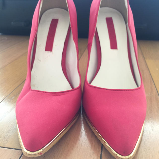 RANDA(ランダ)のranda赤い・マット・パンプス レディースの靴/シューズ(ハイヒール/パンプス)の商品写真