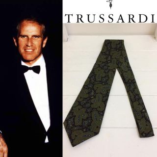 トラサルディ(Trussardi)のTRUSSARDI ITALY製 トラサルディ ヴィンテージ ペイズリー柄 タイ(ネクタイ)