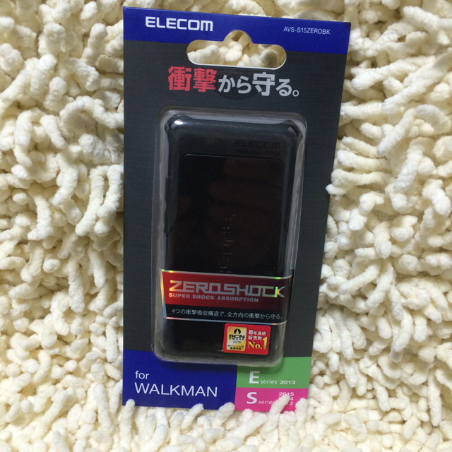 ELECOM(エレコム)の新品 SONY ウォークマン ケース ZEROSHOCK 黒 walkman スマホ/家電/カメラのスマホアクセサリー(モバイルケース/カバー)の商品写真