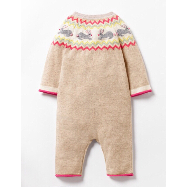 Boden(ボーデン)のmini boden ニットプレイスーツ(ウサギ) キッズ/ベビー/マタニティのベビー服(~85cm)(ロンパース)の商品写真