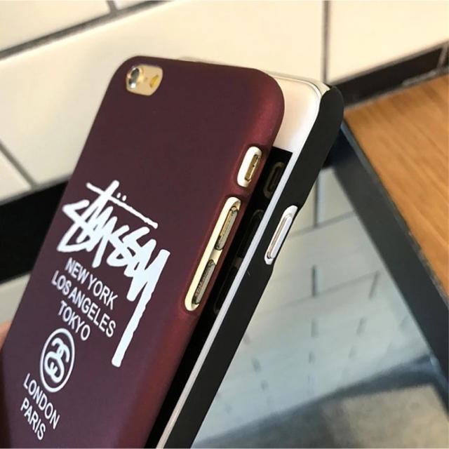 stussy ブラック iPhone ケース スマホ/家電/カメラのスマホアクセサリー(iPhoneケース)の商品写真