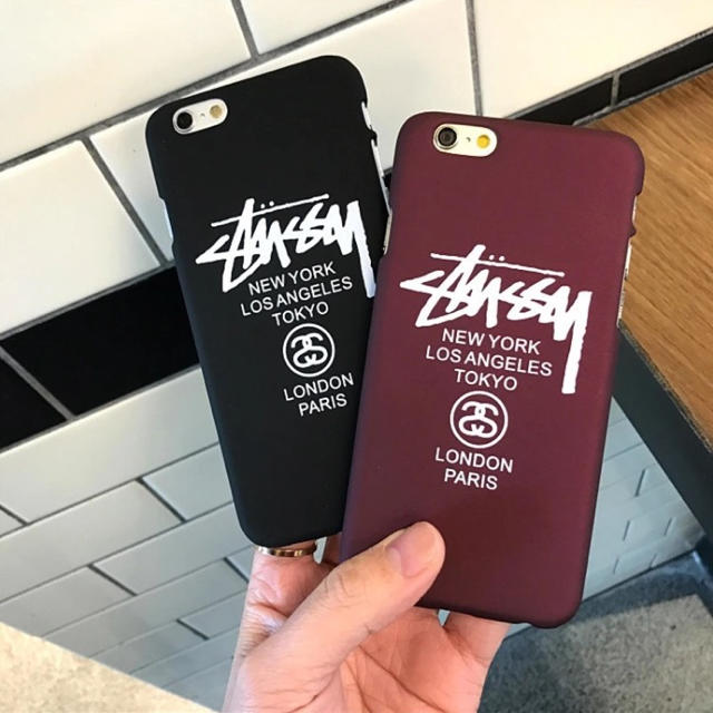 stussy ブラック iPhone ケース スマホ/家電/カメラのスマホアクセサリー(iPhoneケース)の商品写真