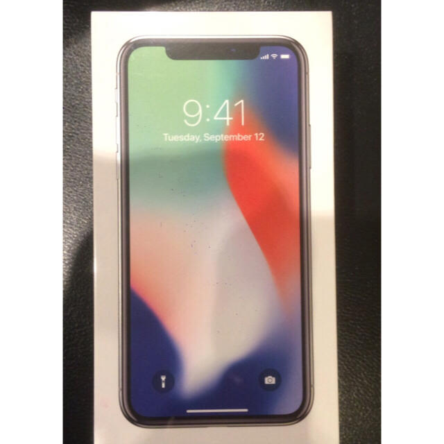 iPhone X 256GB SIMフリー シルバー 新品未開封-