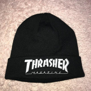 スラッシャー(THRASHER)のすぐ売りたいです。 thrasher スラッシャー ニット帽 黒 ブラック(ニット帽/ビーニー)