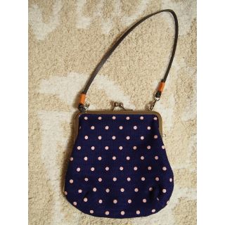 《あやの小路》革ひも付き手提げがま口財布(大)(ポーチ)