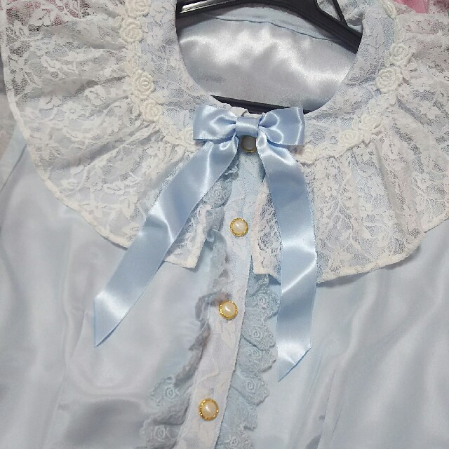 Angelic Pretty(アンジェリックプリティー)のAngelic Pretty ローズエデンブラウス rose レディースのトップス(シャツ/ブラウス(長袖/七分))の商品写真